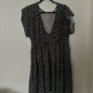Urban Outfitters Black and White Floral Dress